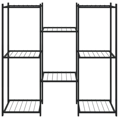 Portafiori 83x25x80 cm Nero in Ferro - homemem39