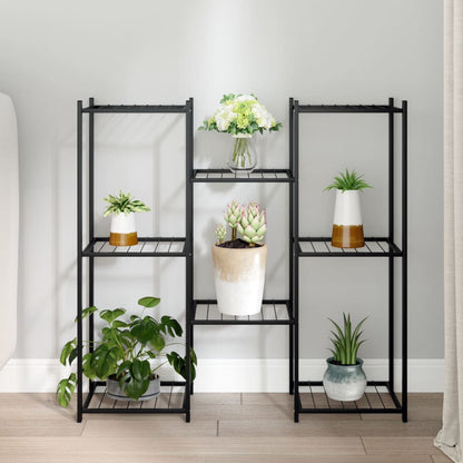 Portafiori 83x25x80 cm Nero in Ferro - homemem39