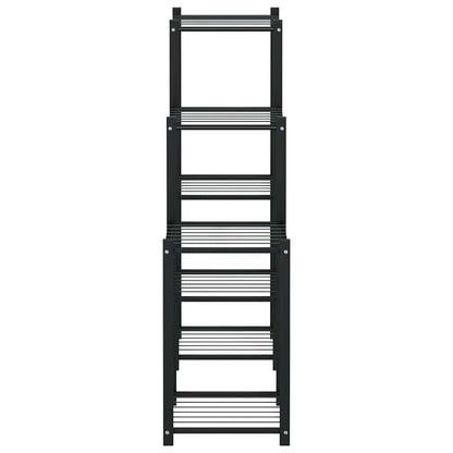 Portafiori 83x25x80 cm Nero in Ferro