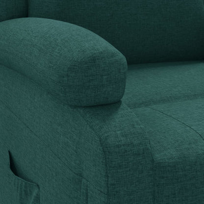 Poltrona Elettrica Reclinabile Verde Scuro in Tessuto