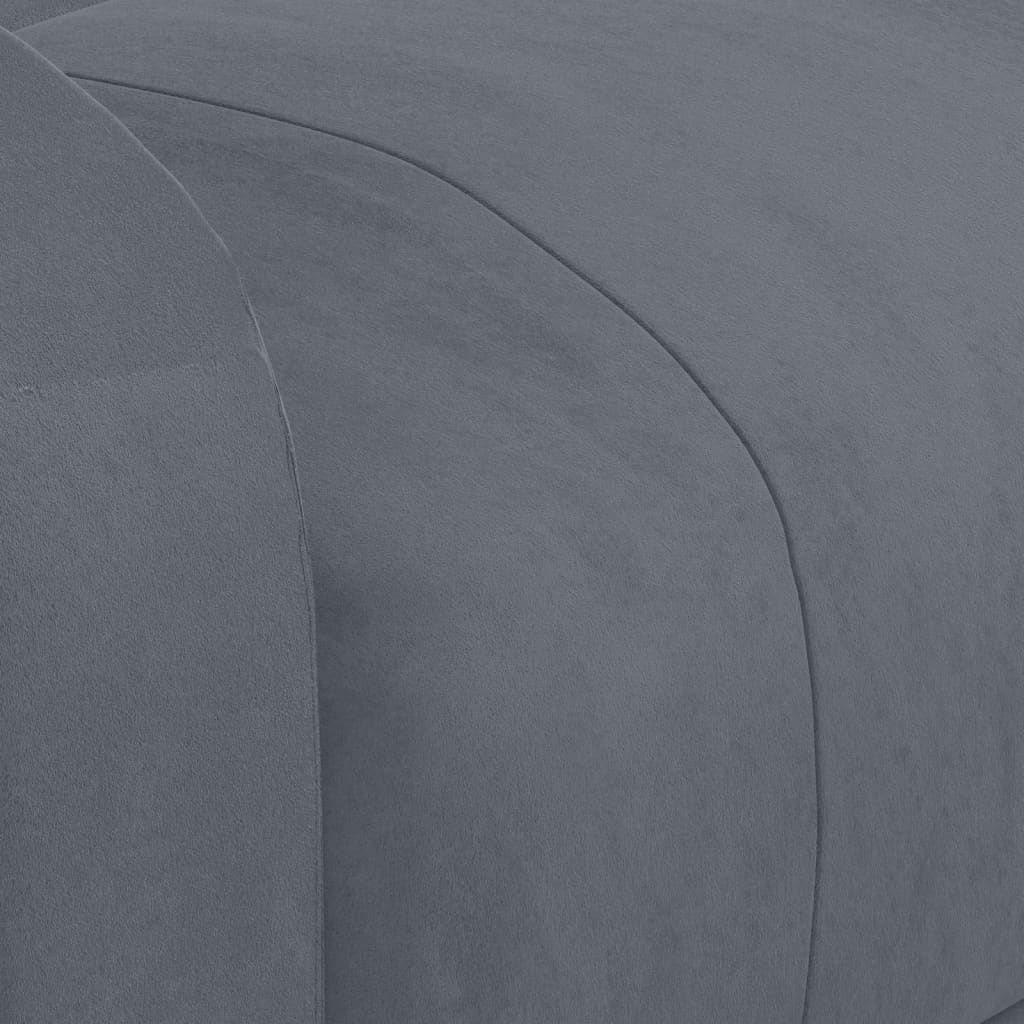 Poltrona Massaggiante Elettrica Grigio Scuro in Velluto - homemem39