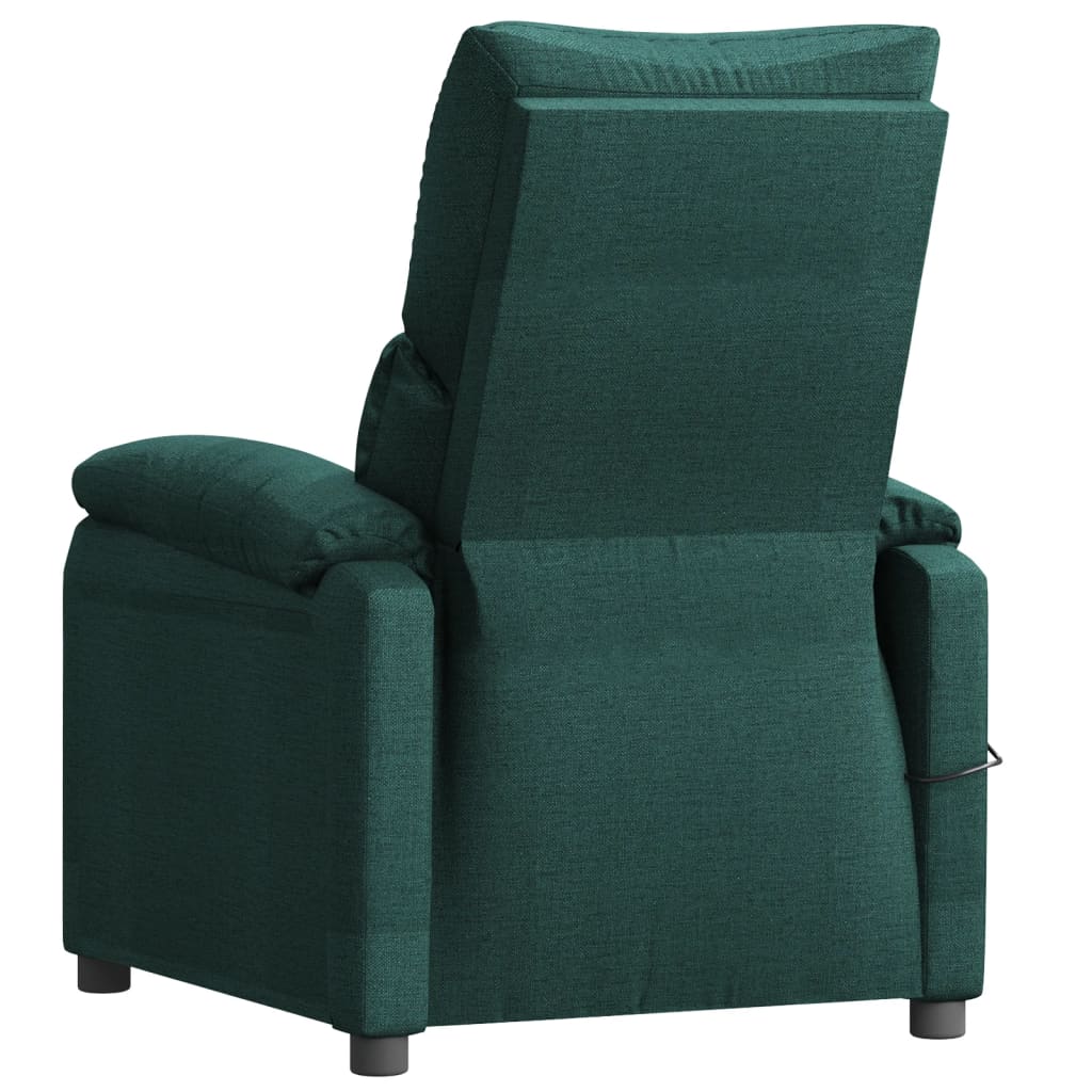 Poltrona Elettrica Reclinabile Verde Scuro in Tessuto | homemem39