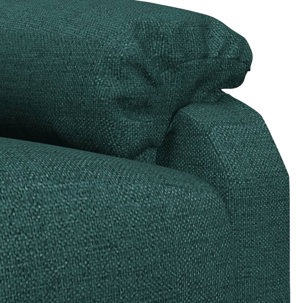 Poltrona Elettrica Reclinabile Verde Scuro in Tessuto | homemem39