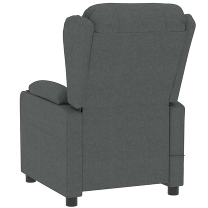 Poltrona Elettrica Reclinabile Grigio Scuro in Tessuto | homemem39