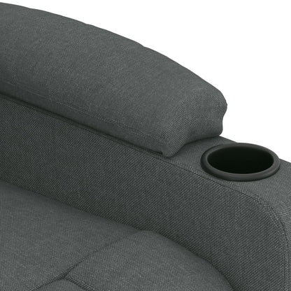 Poltrona Elettrica Reclinabile Grigio Scuro in Tessuto | homemem39