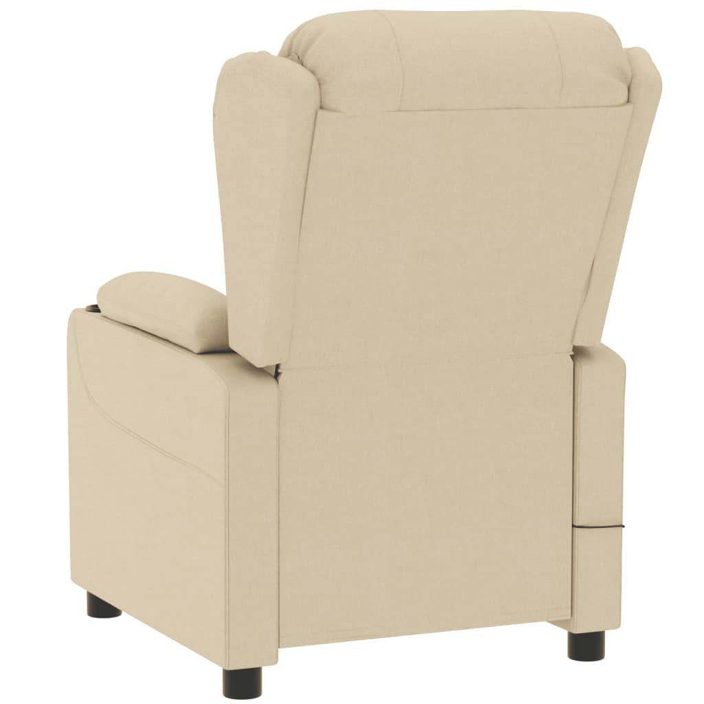 Poltrona Elettrica Reclinabile Crema in Tessuto | homemem39
