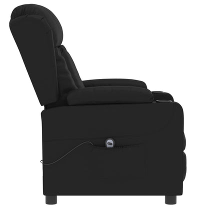 Poltrona Reclinabile Elettrica Nera in Similpelle | homemem39