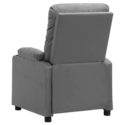Poltrona Massaggiante Elettrica Grigio Similpelle | homemem39