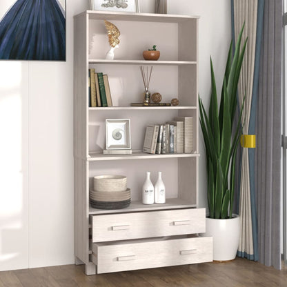 Credenza HAMAR in Legno Massello di Pino Bianca - homemem39