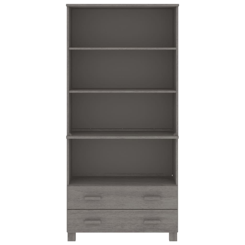 Credenza HAMAR in Legno Massello di Pino Grigio Chiaro - homemem39