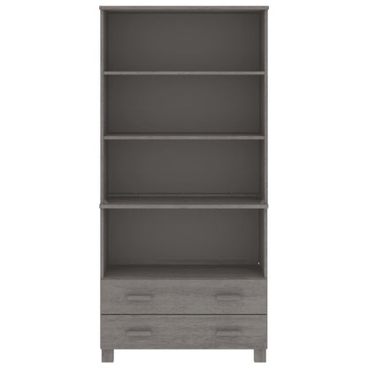 Credenza HAMAR in Legno Massello di Pino Grigio Chiaro - homemem39