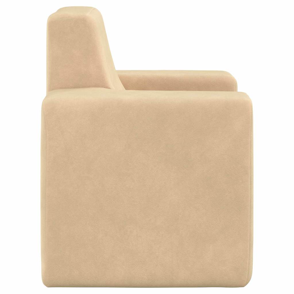 Divano per Bambini Crema in Morbido Peluche | homemem39