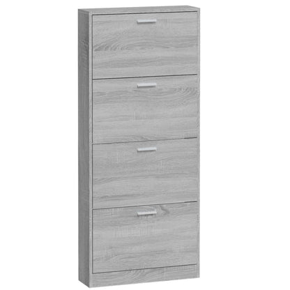 Scarpiera Grigio Sonoma 59x17x150 cm in Legno Multistrato - homemem39