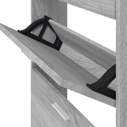 Scarpiera Grigio Sonoma 59x17x150 cm in Legno Multistrato - homemem39