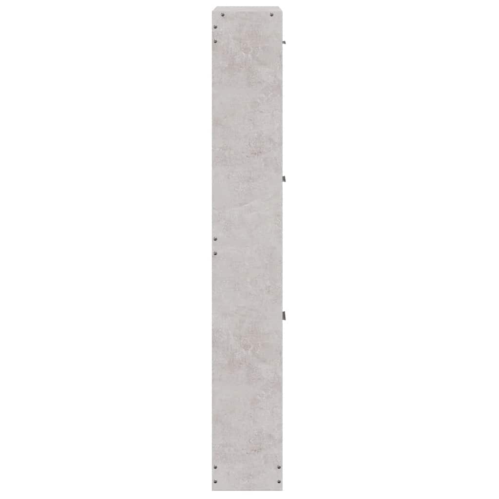 Scarpiera Grigio Cemento 59x17x108 cm in Legno Multistrato | homemem39