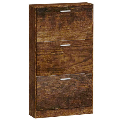 Scarpiera Rovere Fumo 59x17x108 cm in Legno Multistrato - homemem39