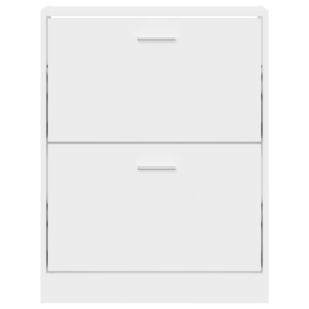 Scarpiera Bianca 59x17x81 cm in Legno Multistrato - homemem39