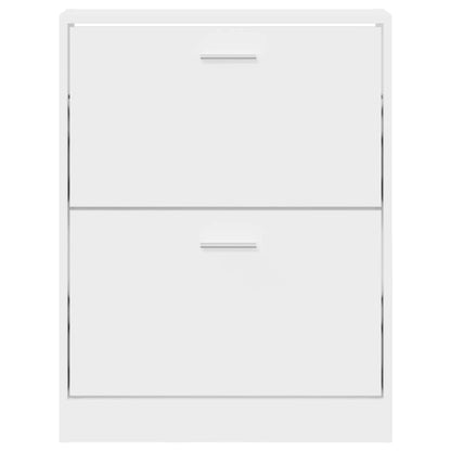 Scarpiera Bianca 59x17x81 cm in Legno Multistrato - homemem39