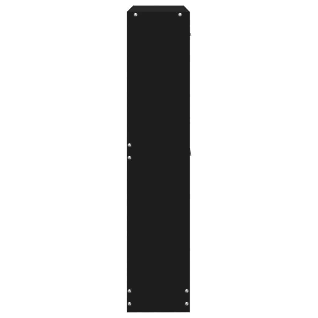 Scarpiera Nero 59x17x81 cm in Legno Multistrato - homemem39