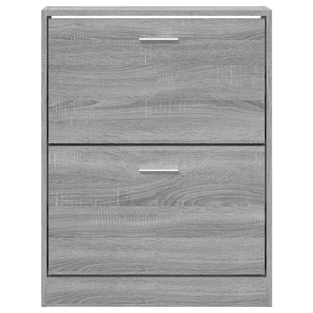 Scarpiera Grigio Sonoma 59x17x81 cm in Legno Multistrato - homemem39