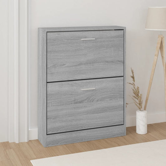 Scarpiera Grigio Sonoma 59x17x81 cm in Legno Multistrato - homemem39