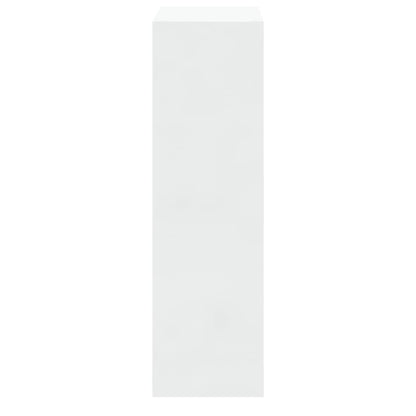Scarpiera Bianco Lucido 63x24x81 cm in Legno Multistrato