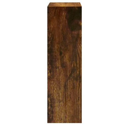 Scarpiera Rovere Fumo 63x24x81 cm in Legno Multistrato