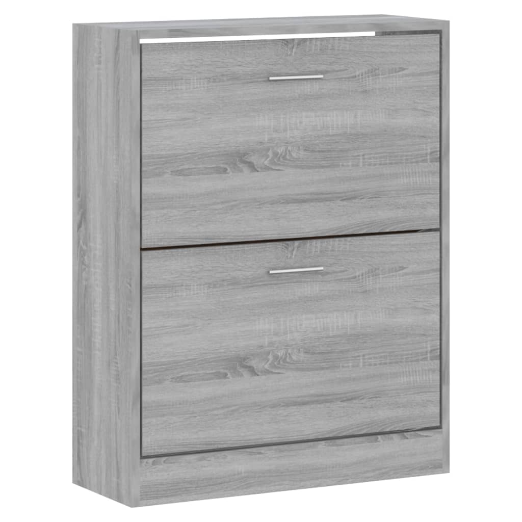 Scarpiera Grigio Sonoma 63x24x81 cm in Legno Multistrato - homemem39