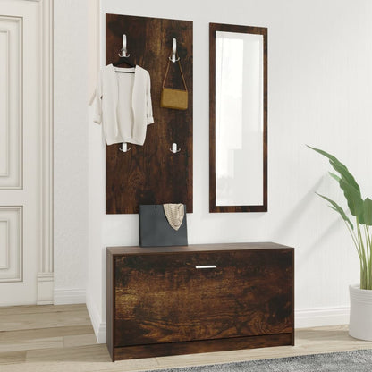 Set Scarpiere 3 in 1 rovere fumo in Legno Multistrato - homemem39