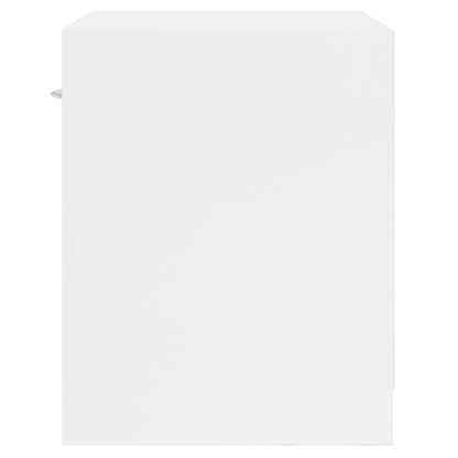 Comodini 2 pz con Cassetto in Bianco Lucido - homemem39