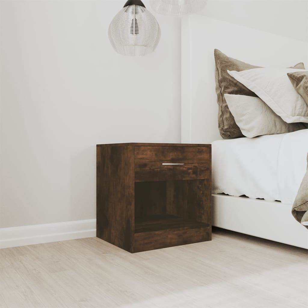 Comodini 2pz con Cassetto Rovere Fumo | homemem39
