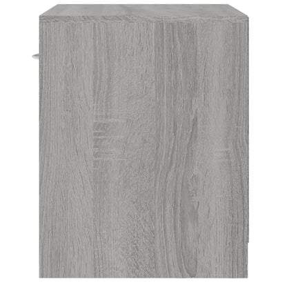 Comodino 2 pz con Cassetto Grigio Sonoma - homemem39