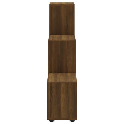 Libreria a Scala Rovere Marrone 107 cm in Legno Multistrato