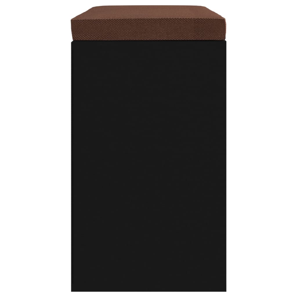 Scarpiera Nera 103x30x48 cm in Legno Multistrato | homemem39