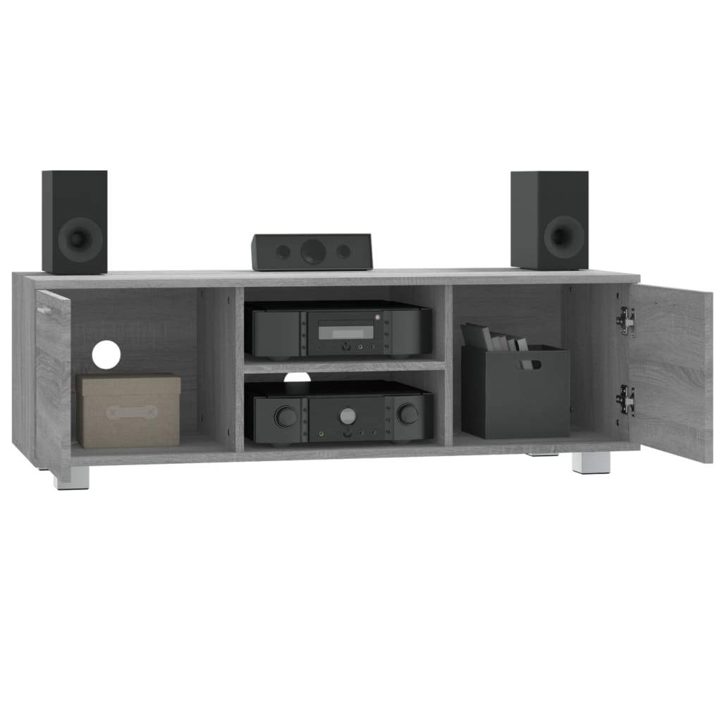 Mobile TV Grigio Sonoma 120x40,5x35 cm in Legno Multistrato - homemem39