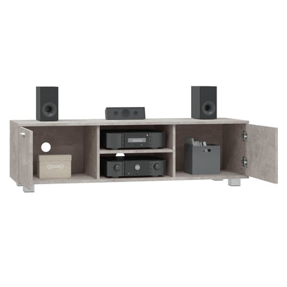 Mobile per TV Grigio Cemento 140x40,5x35 cm Legno Multistrato