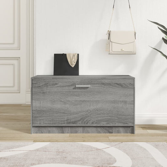 Scarpiera Grigio Sonoma 80x24x45 cm in Legno Multistrato - homemem39