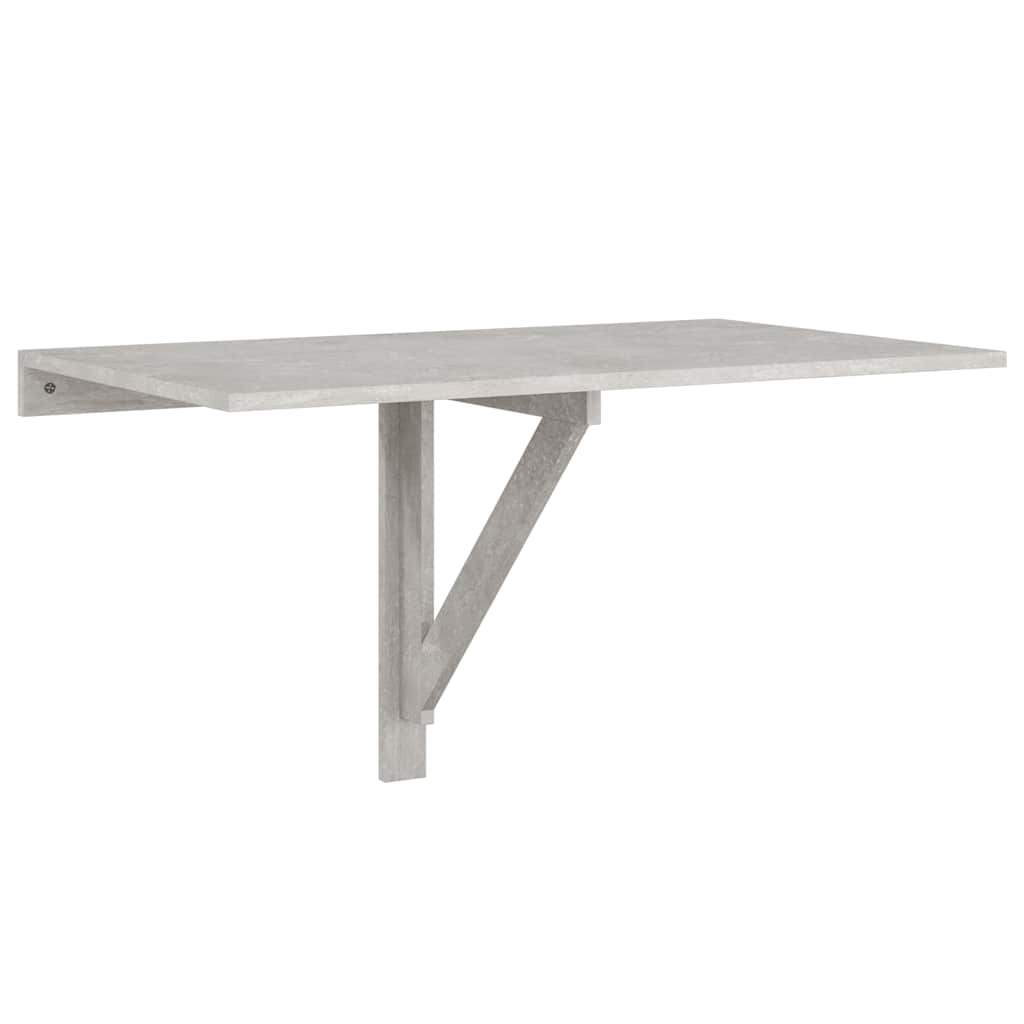 Tavolino Muro Pieghevole Grigio Cemento 100x60x56cm Multistrato - homemem39
