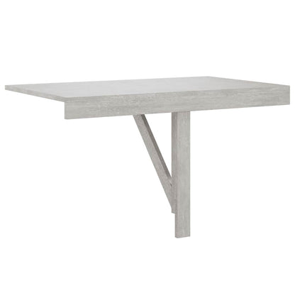 Tavolino Muro Pieghevole Grigio Cemento 100x60x56cm Multistrato