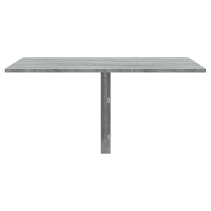 Tavolino Muro Pieghevole Grigio Sonoma 100x60x56 cm Multistrato - homemem39