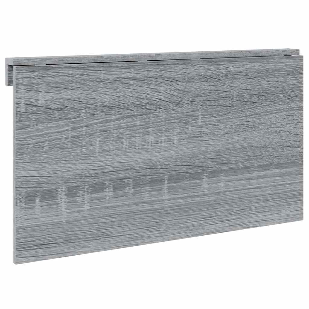 Tavolino Muro Pieghevole Grigio Sonoma 100x60x56 cm Multistrato