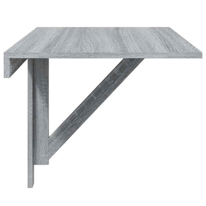 Tavolino Muro Pieghevole Grigio Sonoma 100x60x56 cm Multistrato