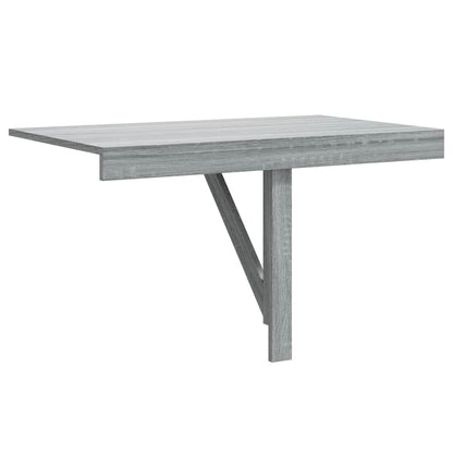 Tavolino Muro Pieghevole Grigio Sonoma 100x60x56 cm Multistrato