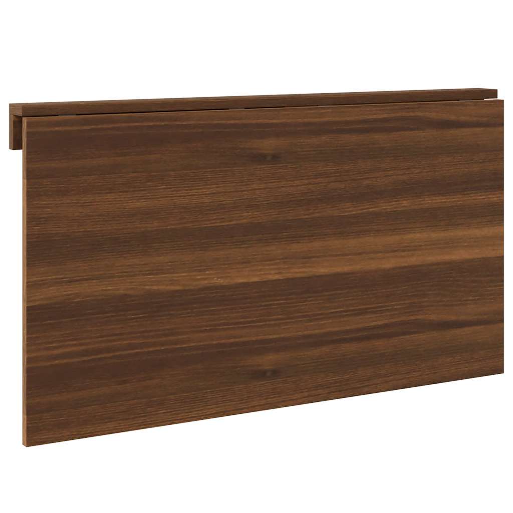 Tavolino Muro Pieghevole Rovere Marrone 100x60x56cm Multistrato - homemem39
