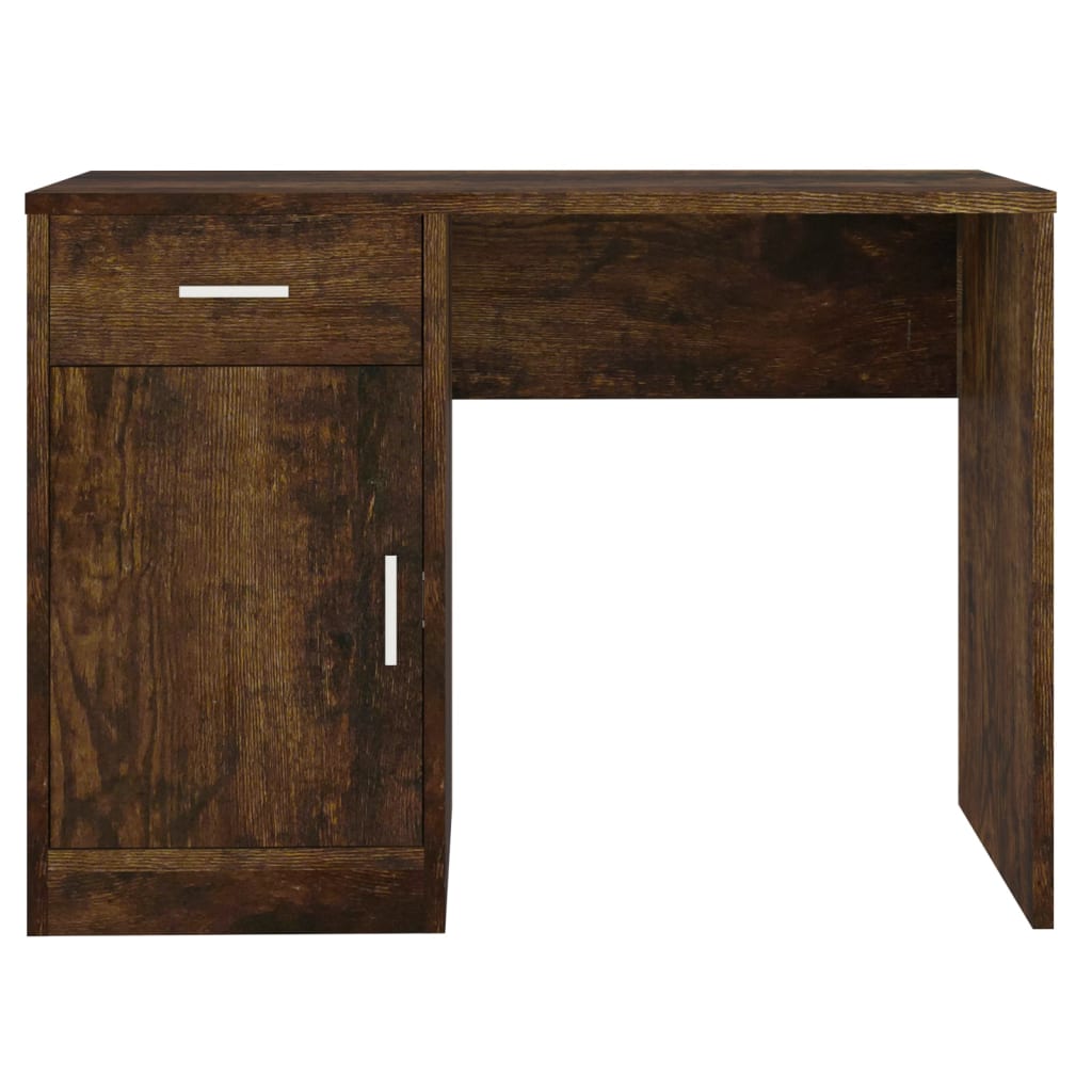 Scrivania Cassetto rovere fumo 100x40x73cm Legno Multistrato | homemem39