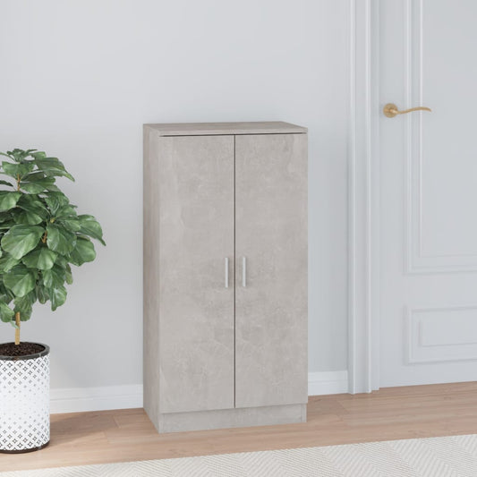 Scarpiera Grigio Cemento 55x35x108 cm in Legno Multistrato - homemem39