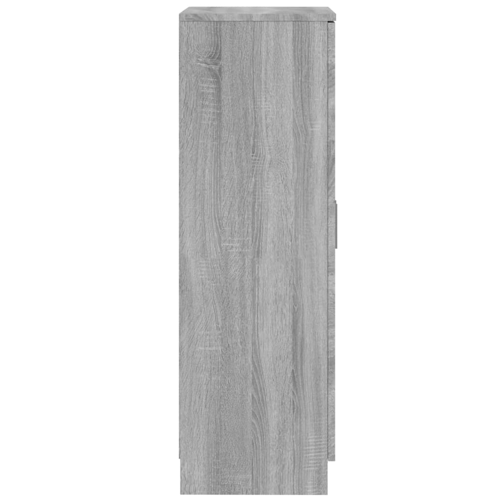 Scarpiera Grigio Sonoma 55x35x108 cm in Legno Multistrato - homemem39