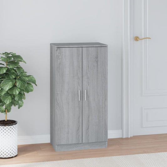 Scarpiera Grigio Sonoma 55x35x108 cm in Legno Multistrato - homemem39