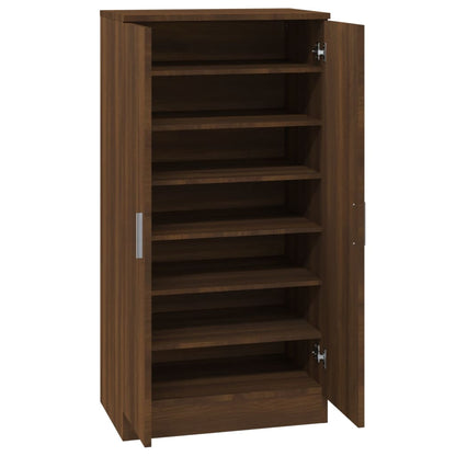 Scarpiera Rovere Marrone 55x35x108 cm in Legno Multistrato - homemem39