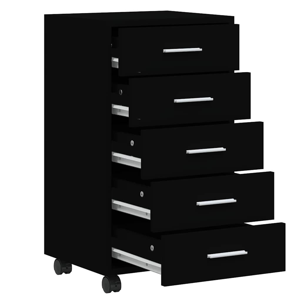Cassettiera con Ruote in legno multistrato